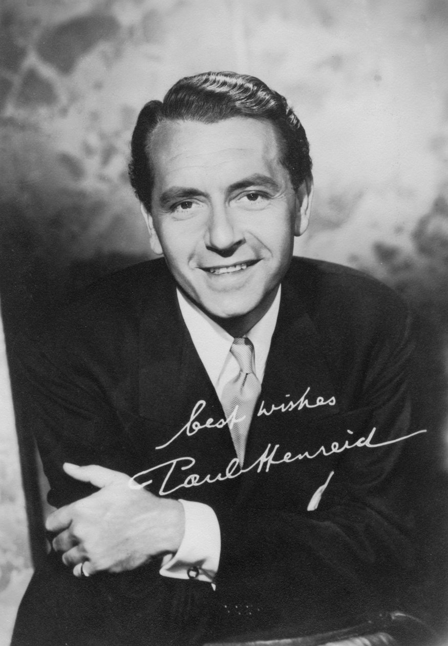 保罗·亨瑞德（Paul Henreid），1908-1992年，奥地利裔美国演员，导演，1940年代 作者 不明