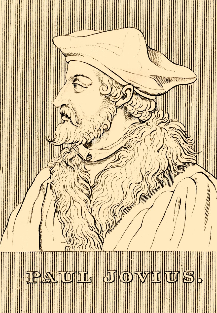 保罗·约维斯（Paul Jovius），1483-1552年，1830年。 作者 不明