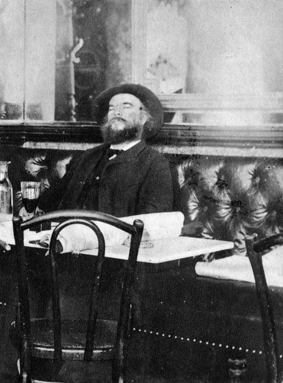 保罗·韦尔兰（Paul Verlaine），法国诗人，1891年 作者 不明