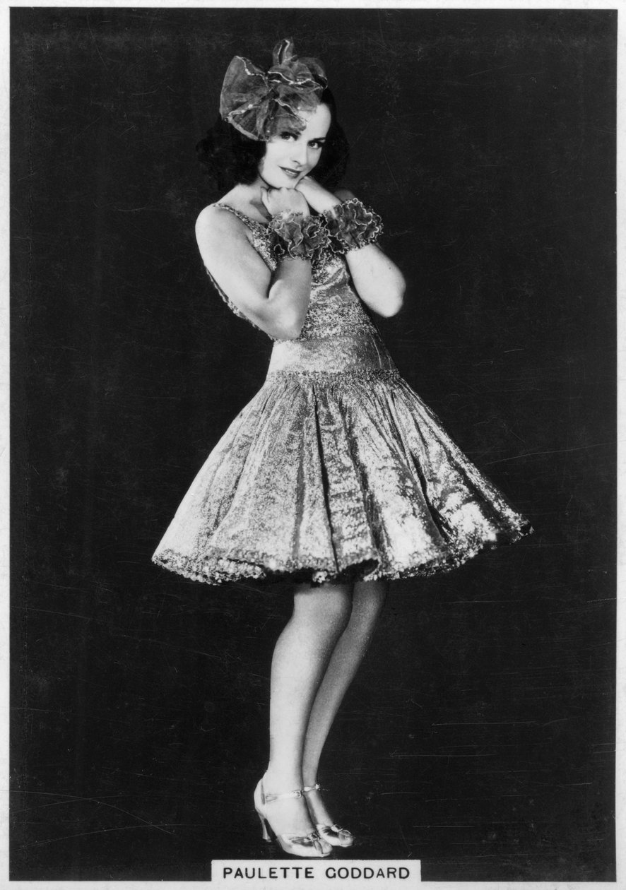 保莱特·戈达德（Paulette Goddard），美国电影和戏剧演员，1938年 作者 不明