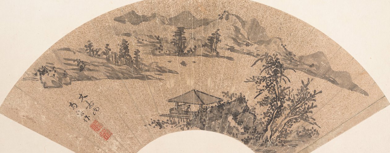 湖边的亭子，17世纪或以后。 作者 不明