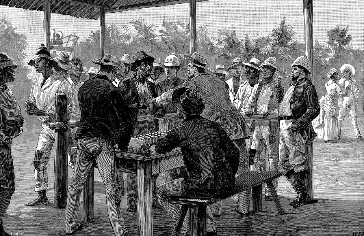 带薪西印度劳工，1888年 作者 不明