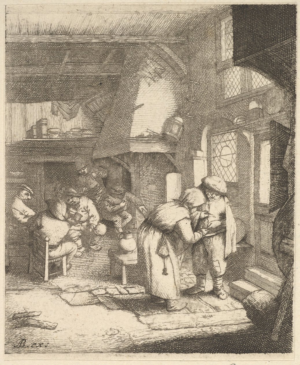 农民付账单，1610-185年。 作者 不明