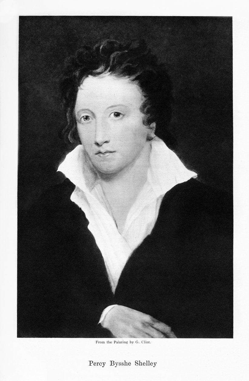 Percy Bysshe Shelley，英国浪漫主义诗人，十九世纪 作者 不明