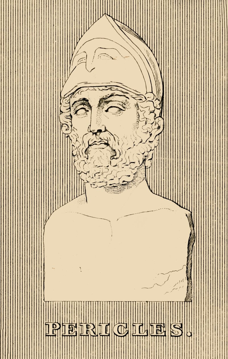 伯里克利（Pericles），约在公元前495-429年，1830年。 作者 不明