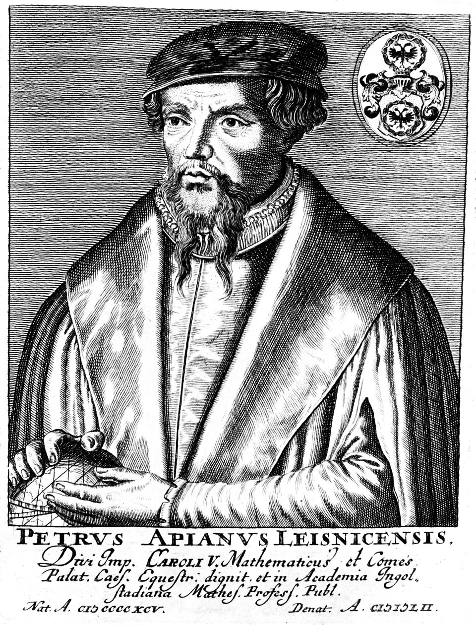 彼得·阿皮安（Peter Apian）1495-1552年，德国地理学家，数学家和天文学家 作者 不明