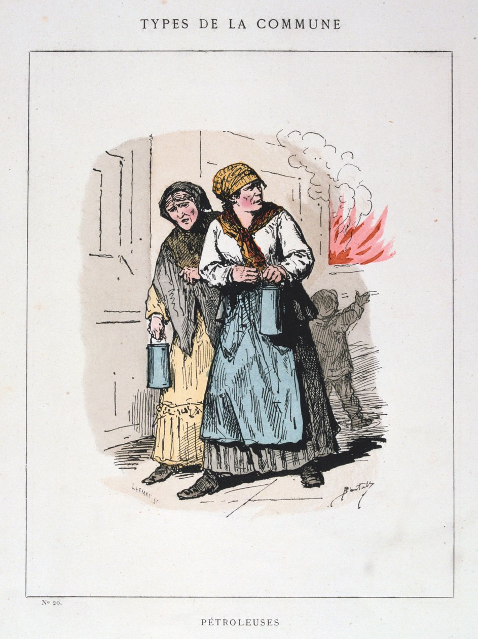 Petroleuses，巴黎公社，1871年。 作者 不明