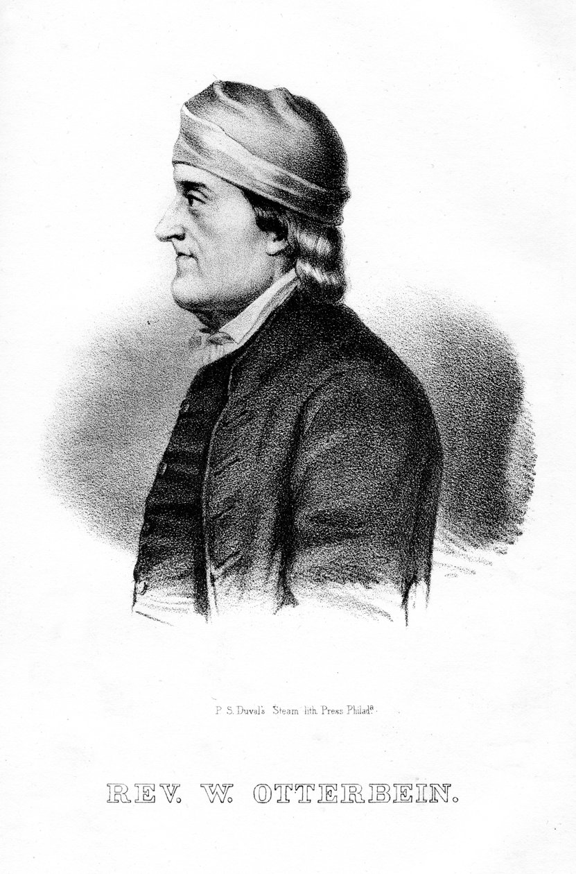 菲利普·威廉·奥特本（Philip William Otterbein），德裔美国牧师，1854年 作者 不明