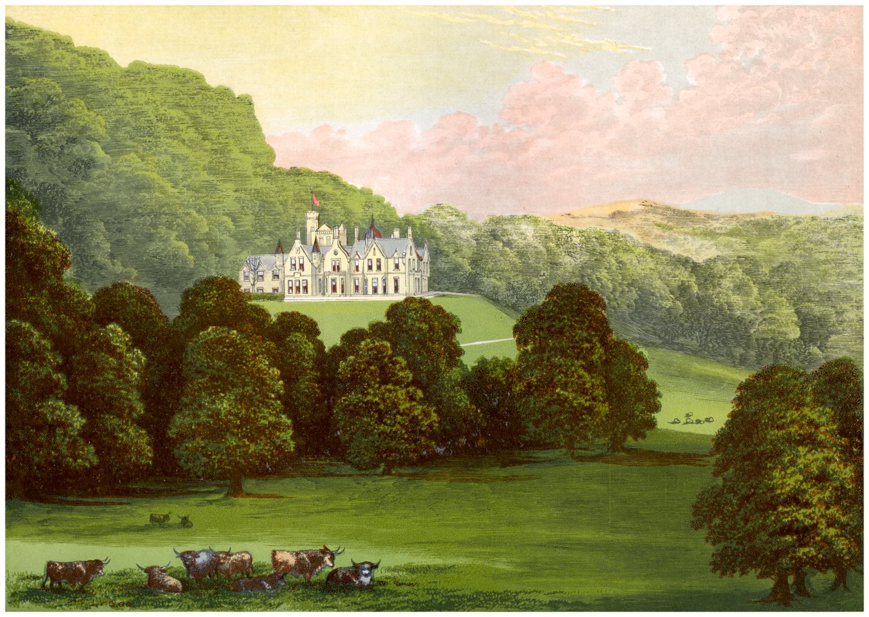菲利普（Philiphaugh），苏格兰塞尔克郡（Selkirkshire），巴伦特·穆雷（Baronet Murray）的住所，大约1880年 作者 不明