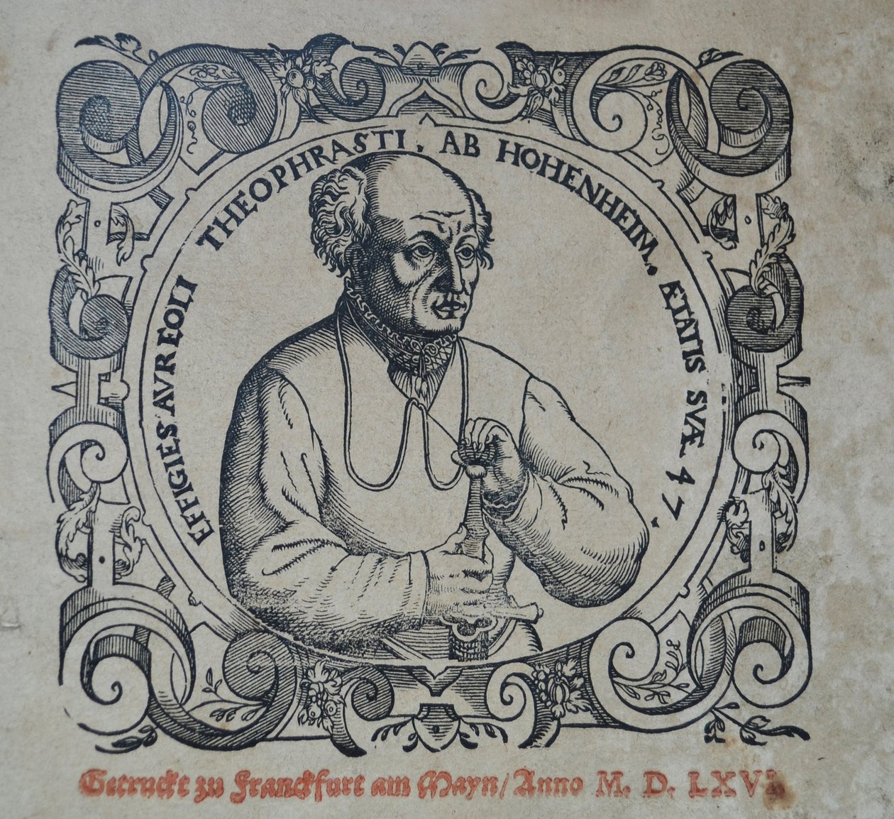 霍恩海姆Paracelsus的Philip Theophrastus Aureolus Bombastus，1566年。 作者 不明