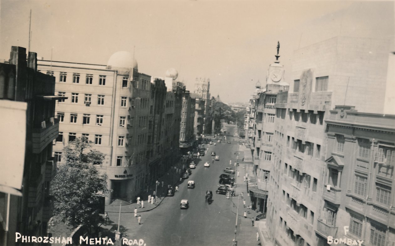 孟买Phirozshah Mehta Road。 作者 不明