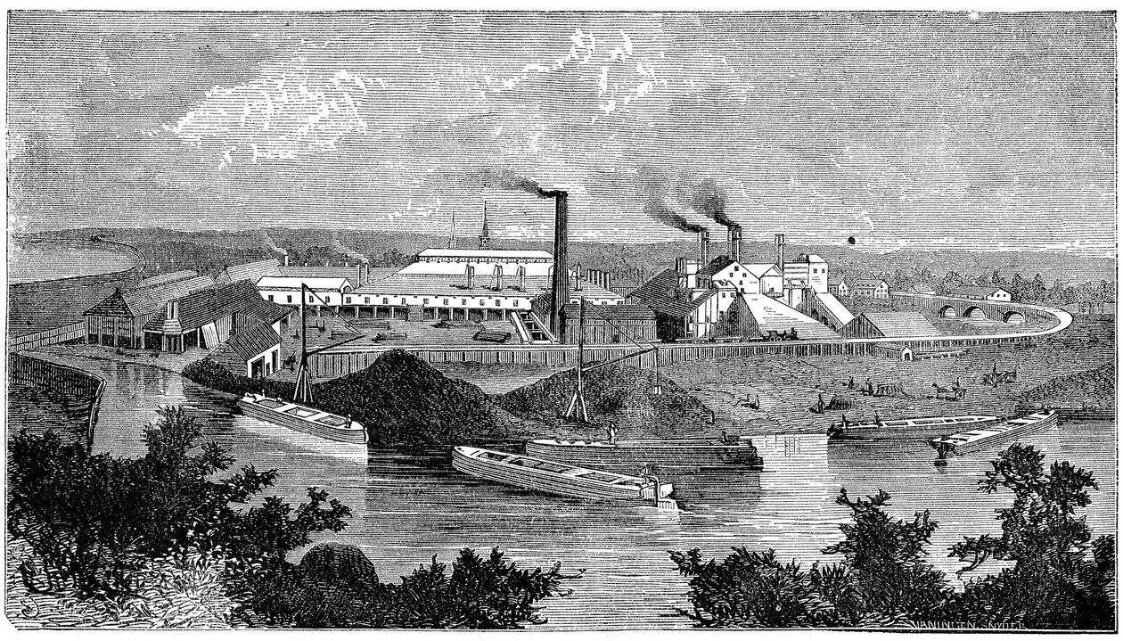 凤凰铁桥工程，美国宾夕法尼亚州菲尼克斯维尔，1873年 作者 不明