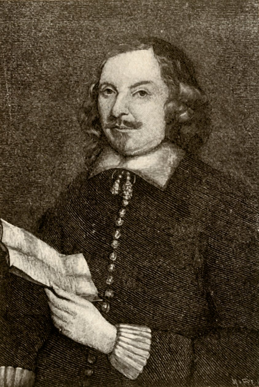 爱德华·温斯洛（Edward Winslow）的照片，身穿清教徒长裙，1644年，1937年。 作者 不明