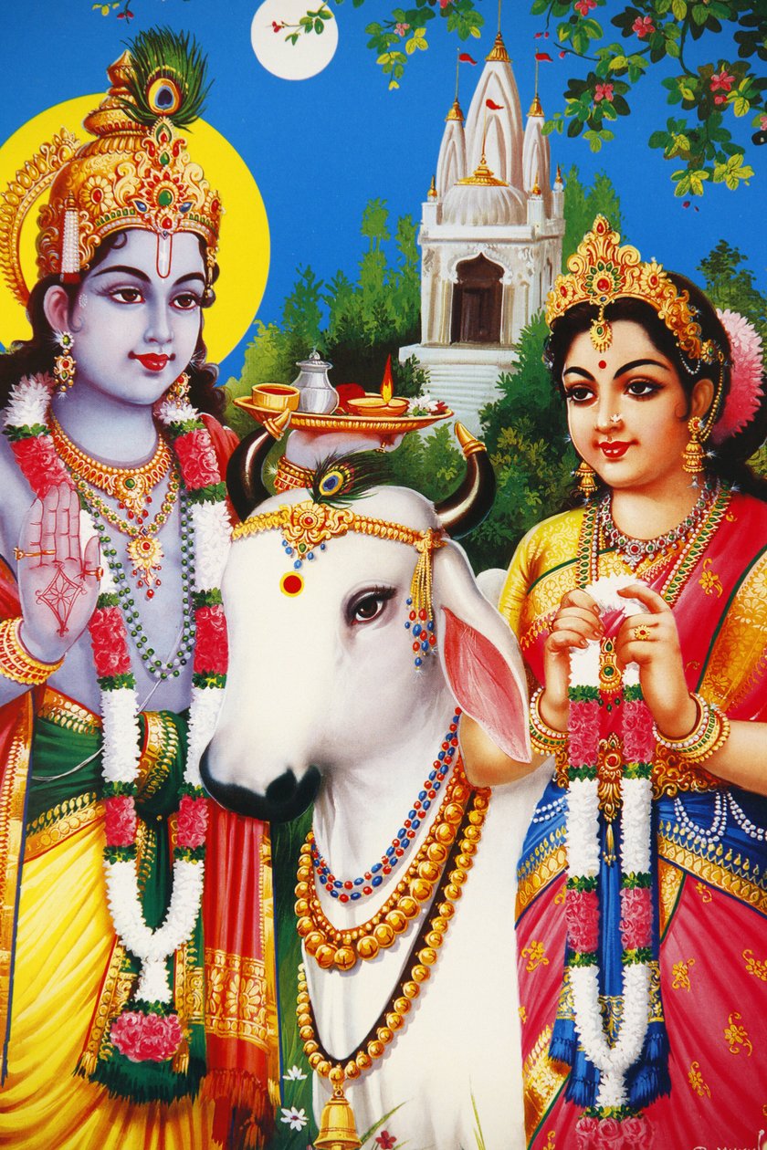Picture of Hindu gods Rada & Krishna India 作者 不明