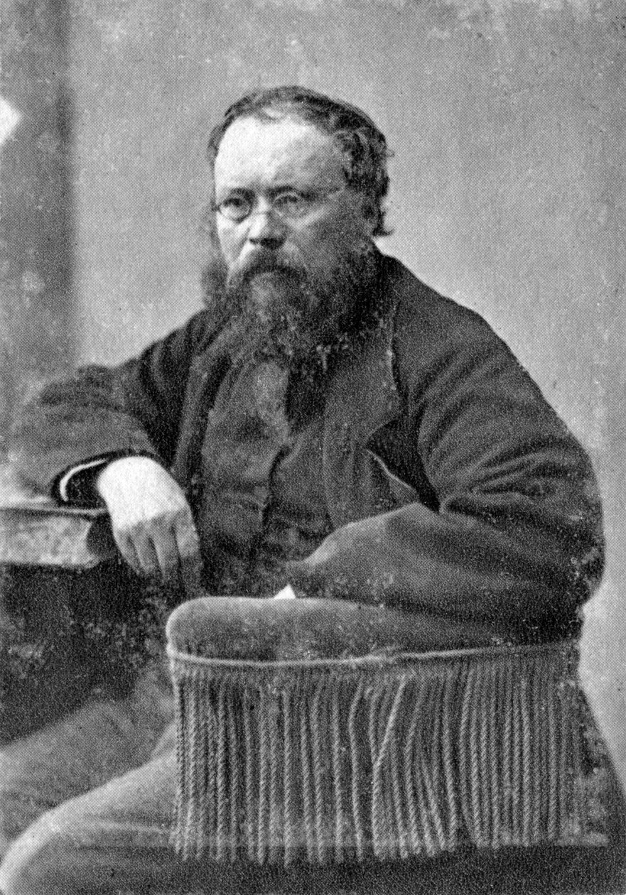皮埃尔·约瑟夫·普鲁东（Pierre Joseph Proudhon），法国民族主义政治哲学家，c1845-1868 作者 不明