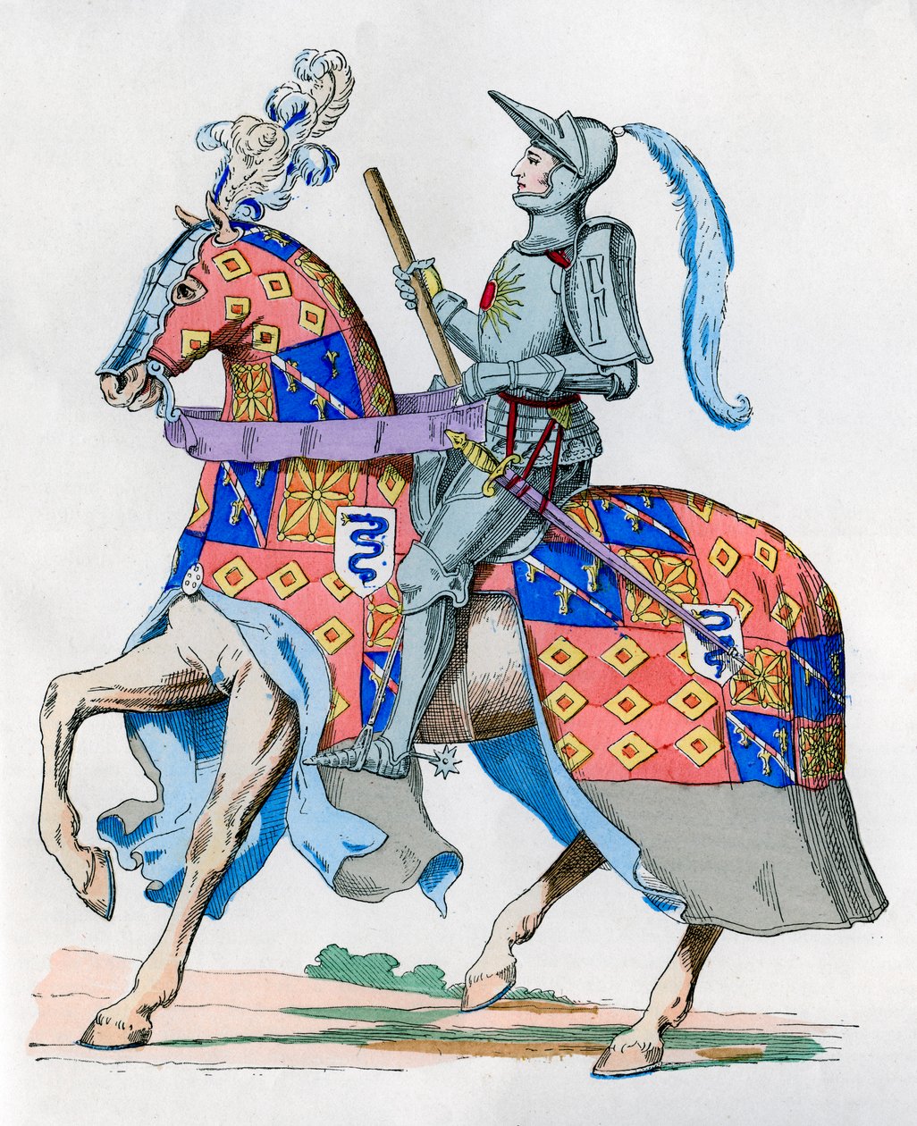 皮埃尔·德·罗汉（Pierre de Rohan），法国元帅，1475年1882-1884年 作者 不明