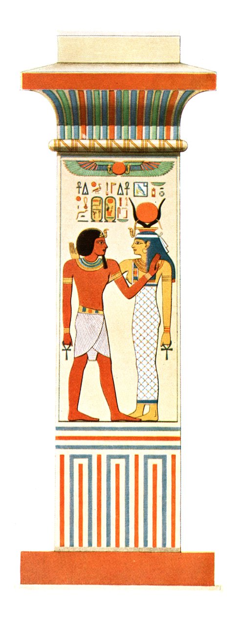 1928年，埃及卡纳克神庙（Amenophis III）的Amun-Re寺的柱廊。 作者 不明
