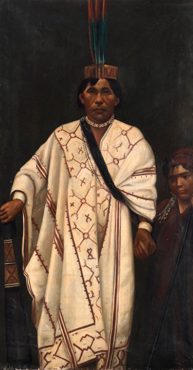 皮罗印第安酋长，约1890-1892年。 作者 不明