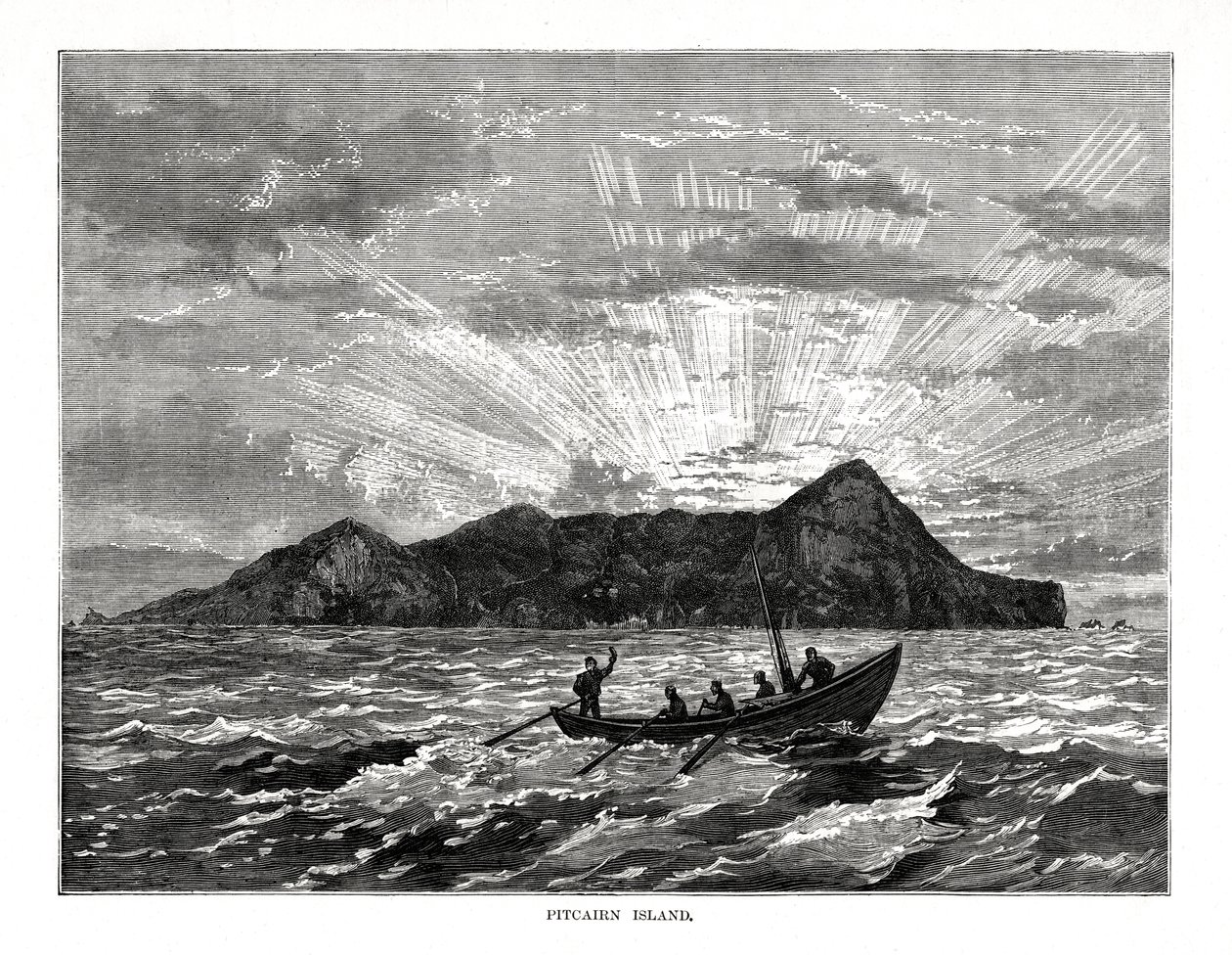 皮特凯恩岛，太平洋，1877年 作者 不明