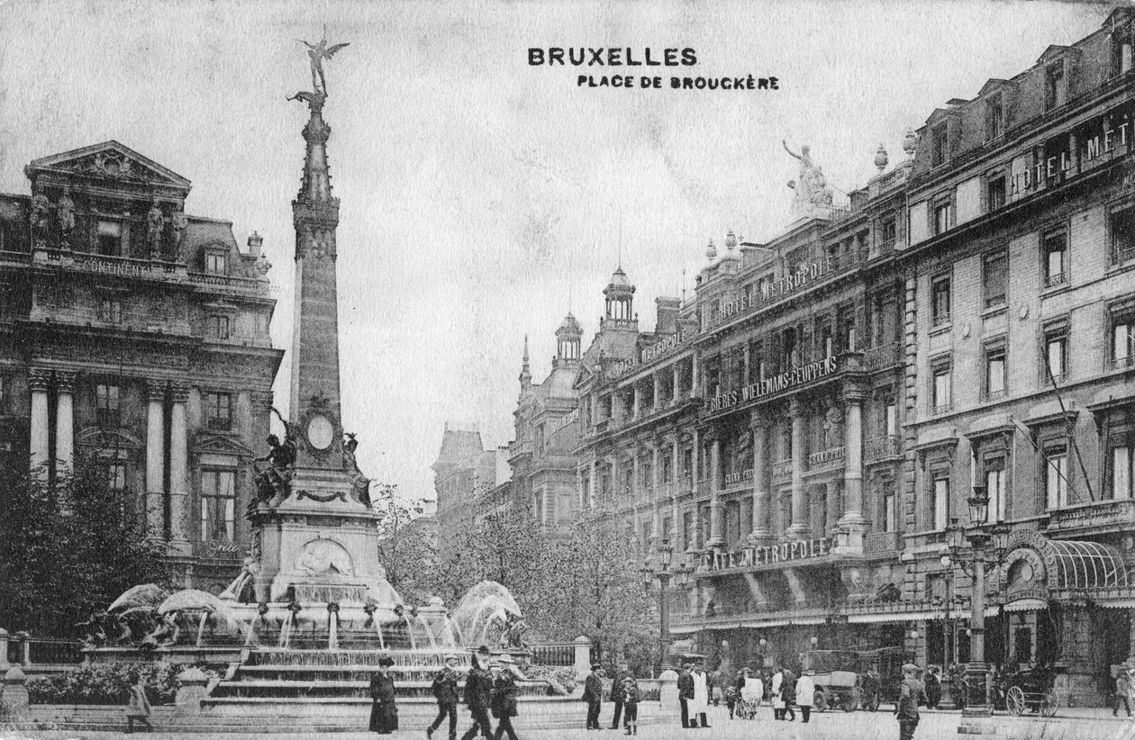 布吕克广场（Place de Brouckere），比利时布鲁塞尔，c1918年 作者 不明