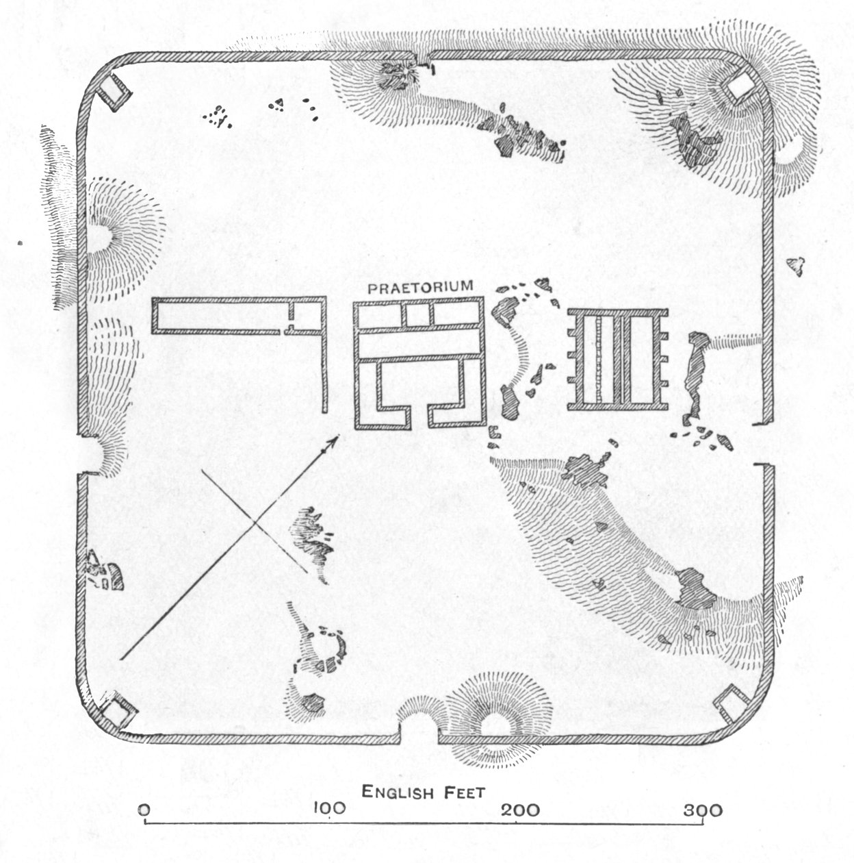1902年，坎伯兰郡哈德诺特堡计划 作者 不明