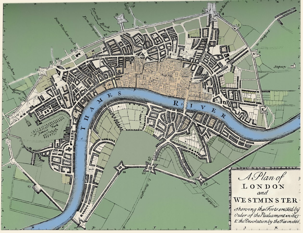 伦敦和威斯敏斯特计划，1749年1903年 作者 不明