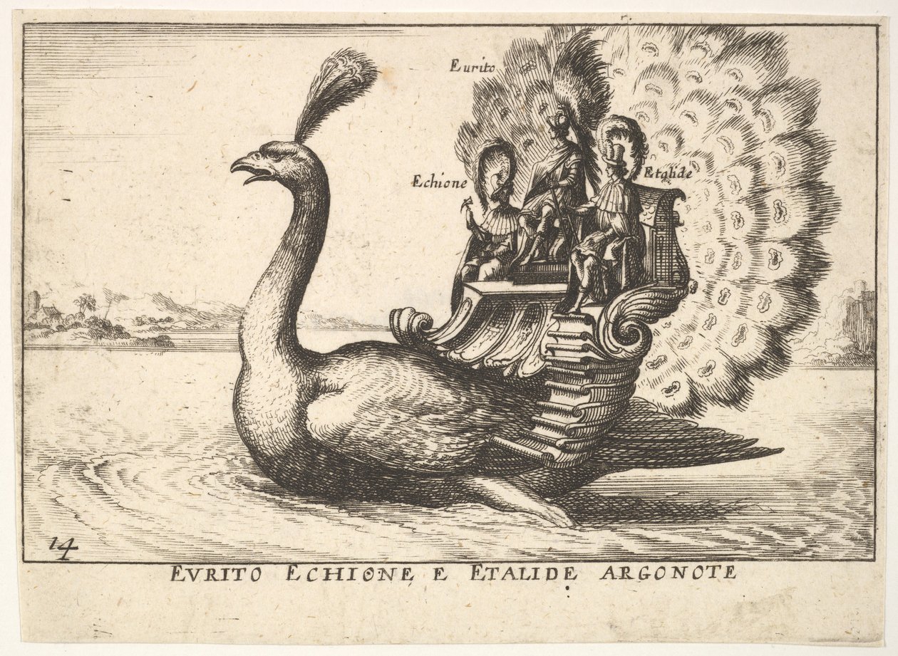 图14：Argonauts Eurytus，Echion和Aethalides Eurito Echione e Etalide Argonote ...，1664。 作者 不明