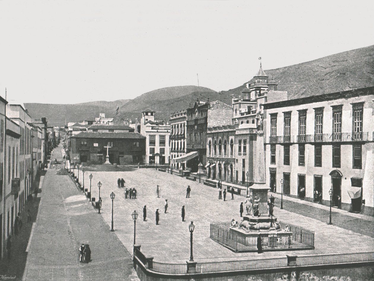 坎德拉里亚广场，西班牙加那利岛圣克鲁斯-德特内里费，1895年。 作者 不明