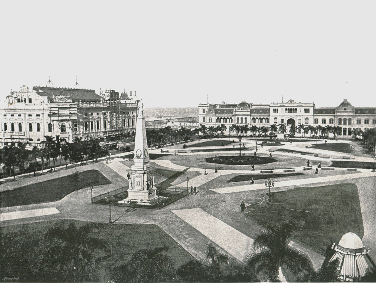 1895年，阿根廷布宜诺斯艾利斯，胜利广场。 作者 不明
