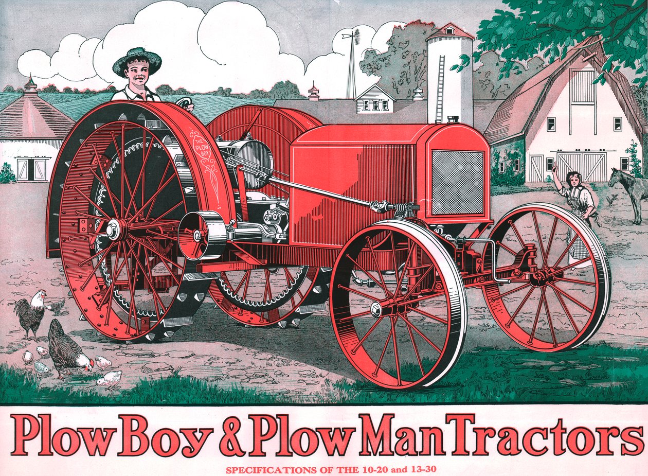 PlowBoy和PlowMan拖拉机，c1916 作者 不明