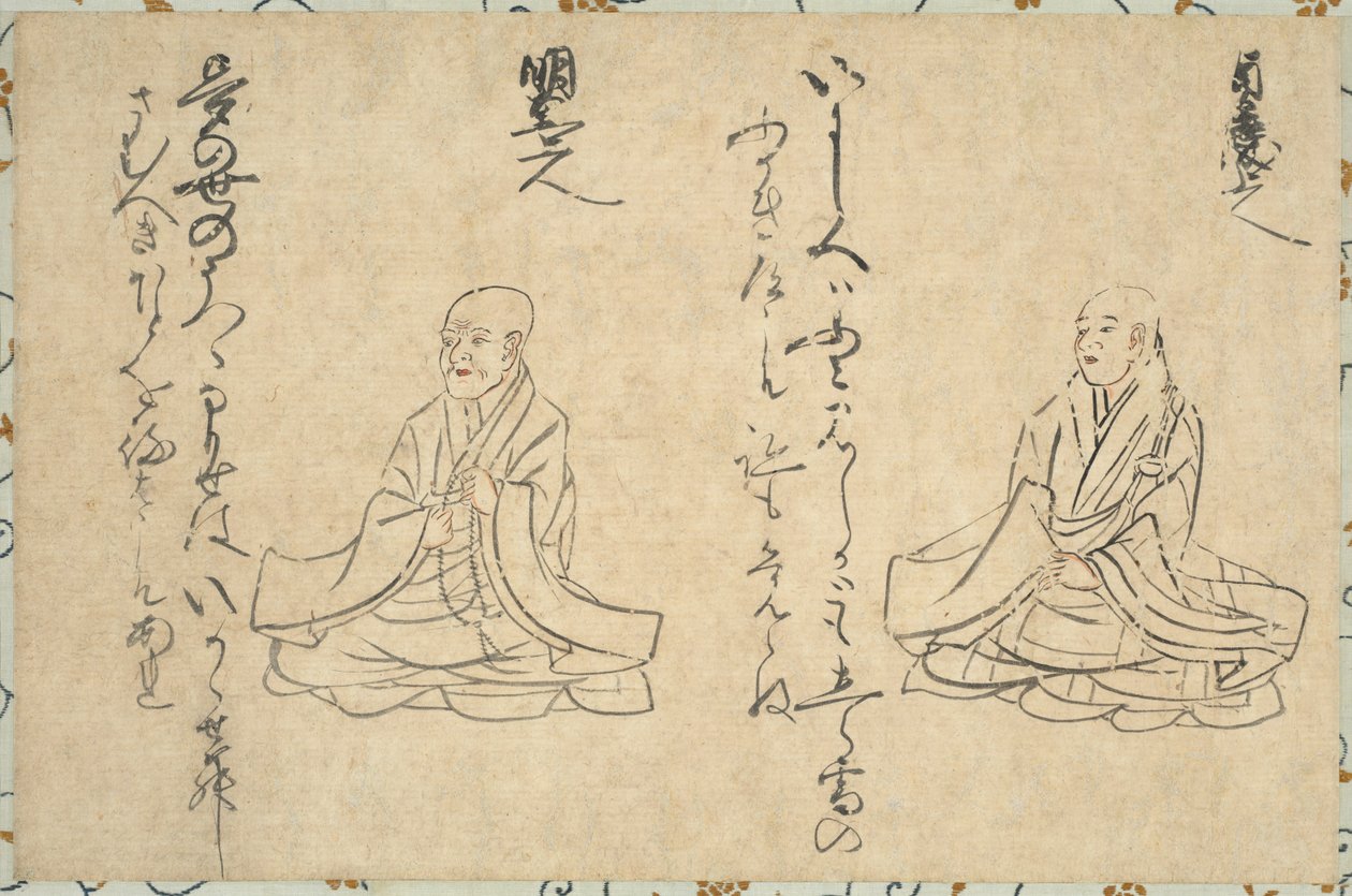1300年代至1400年代的佛教神职人员Shakkyo Kasen Emaki的诗人不朽。 作者 不明