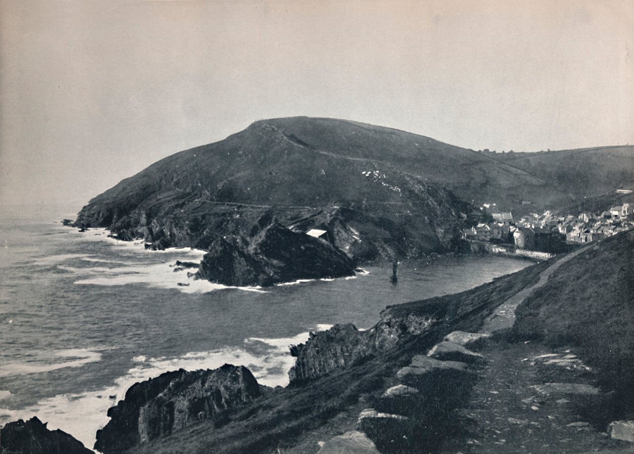 Polperro-入口与乡村，1895年 作者 不明
