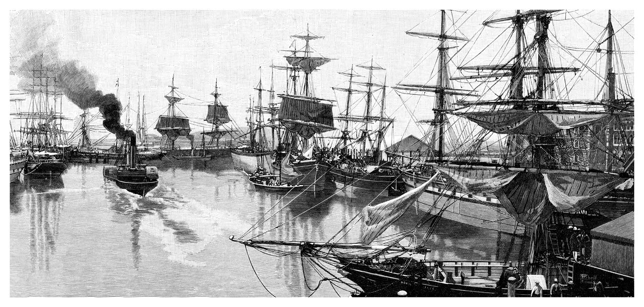 阿德莱德港，1886年 作者 不明