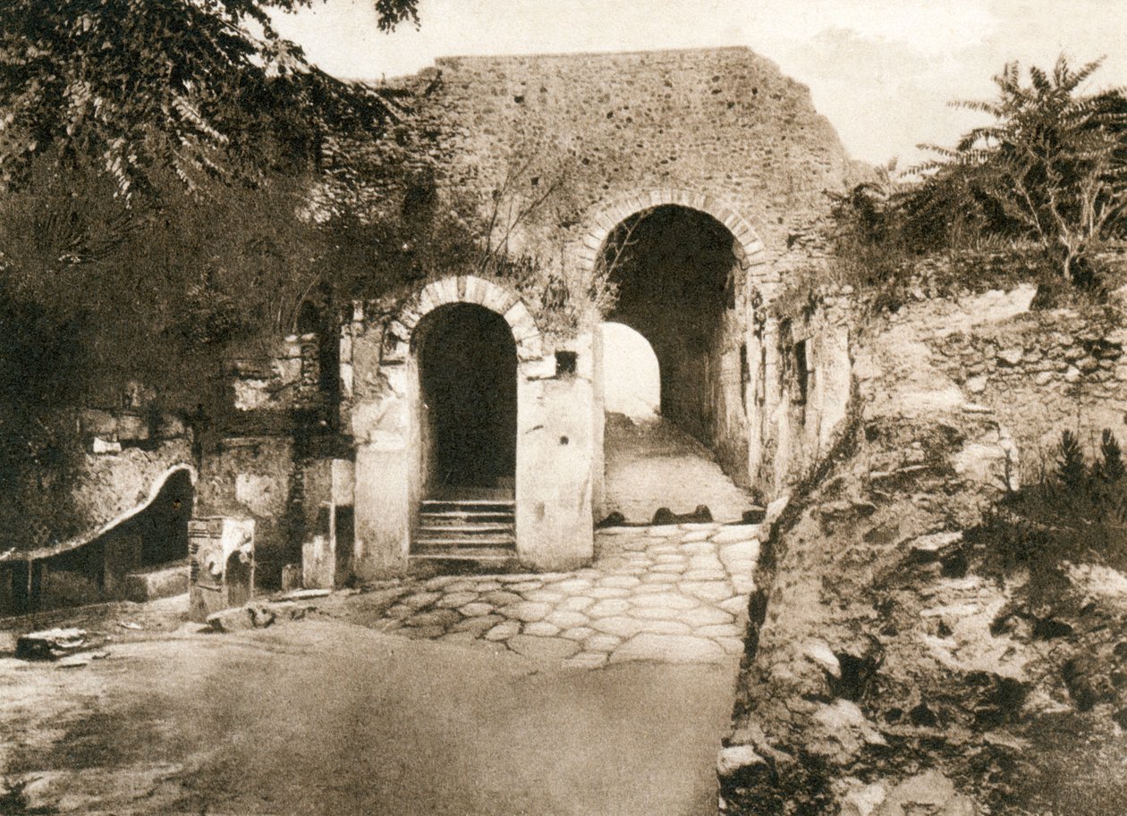 Porta Marina，庞贝城，意大利，c1900s 作者 不明