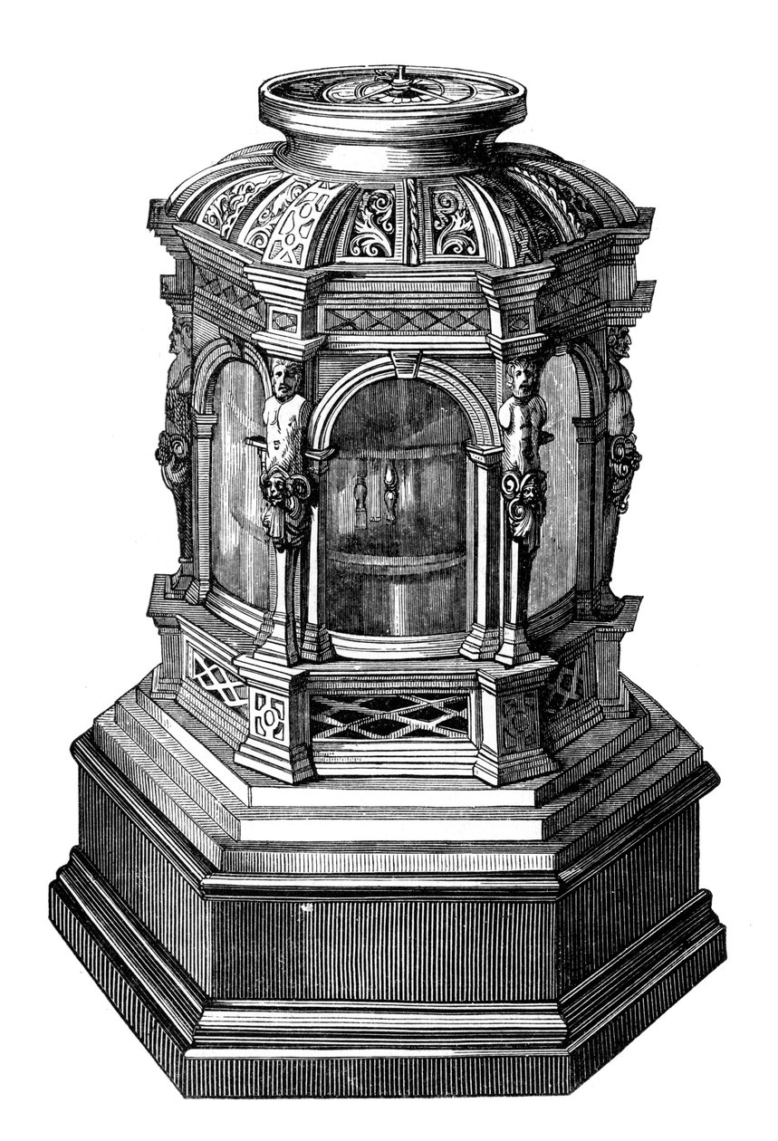 便携式时钟，14至16世纪，1870年 作者 不明