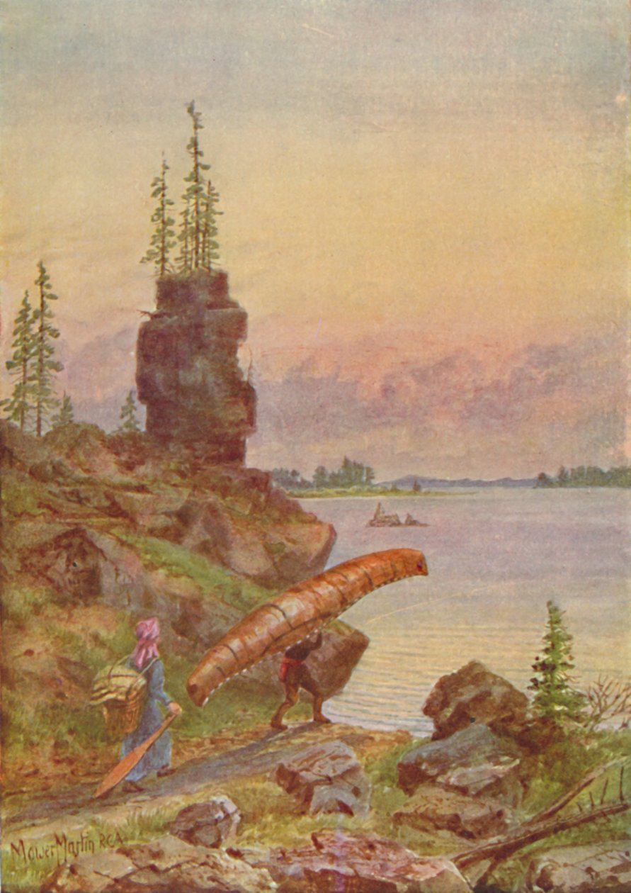 Portage和Birch-Bark独木舟，1924年 作者 不明