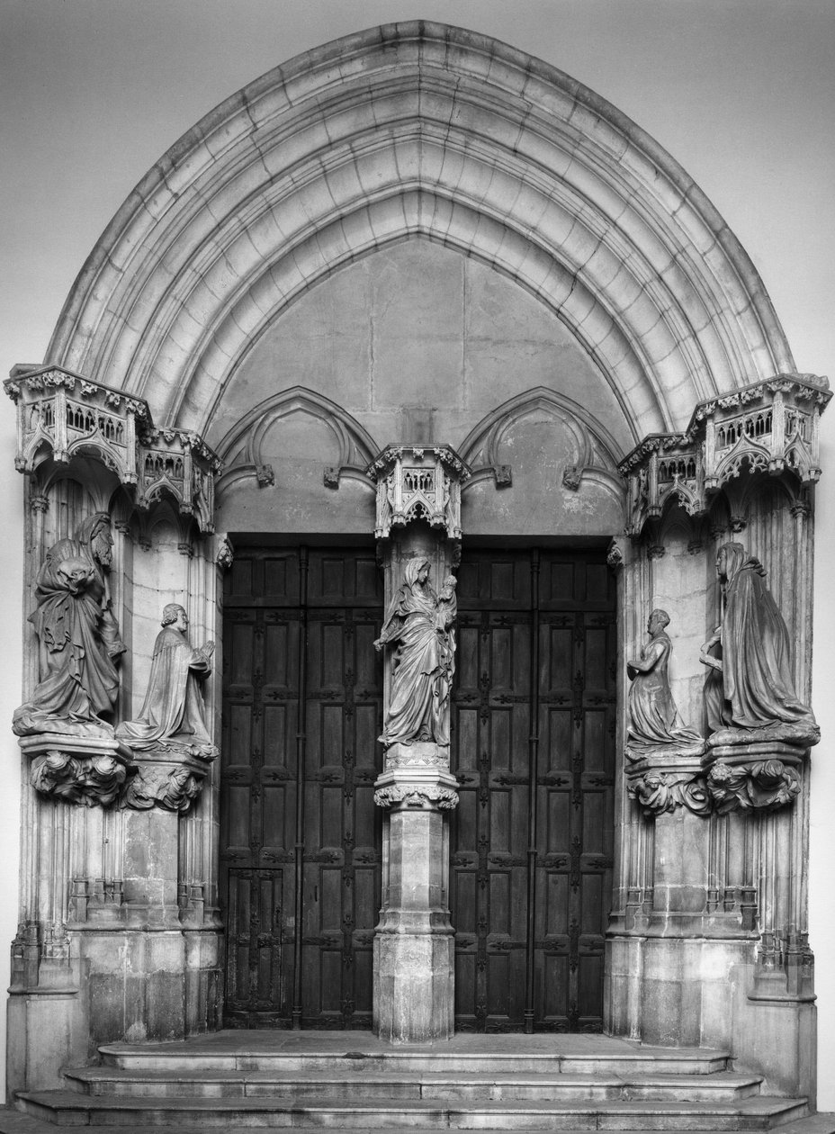 Portal of the chapel of the Chartreuse of Champmol. 14th century Dijon (Cote d
