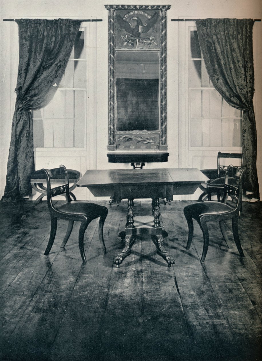 纽约Irvington的房屋客厅部分，约建于1820年，1930年 作者 不明