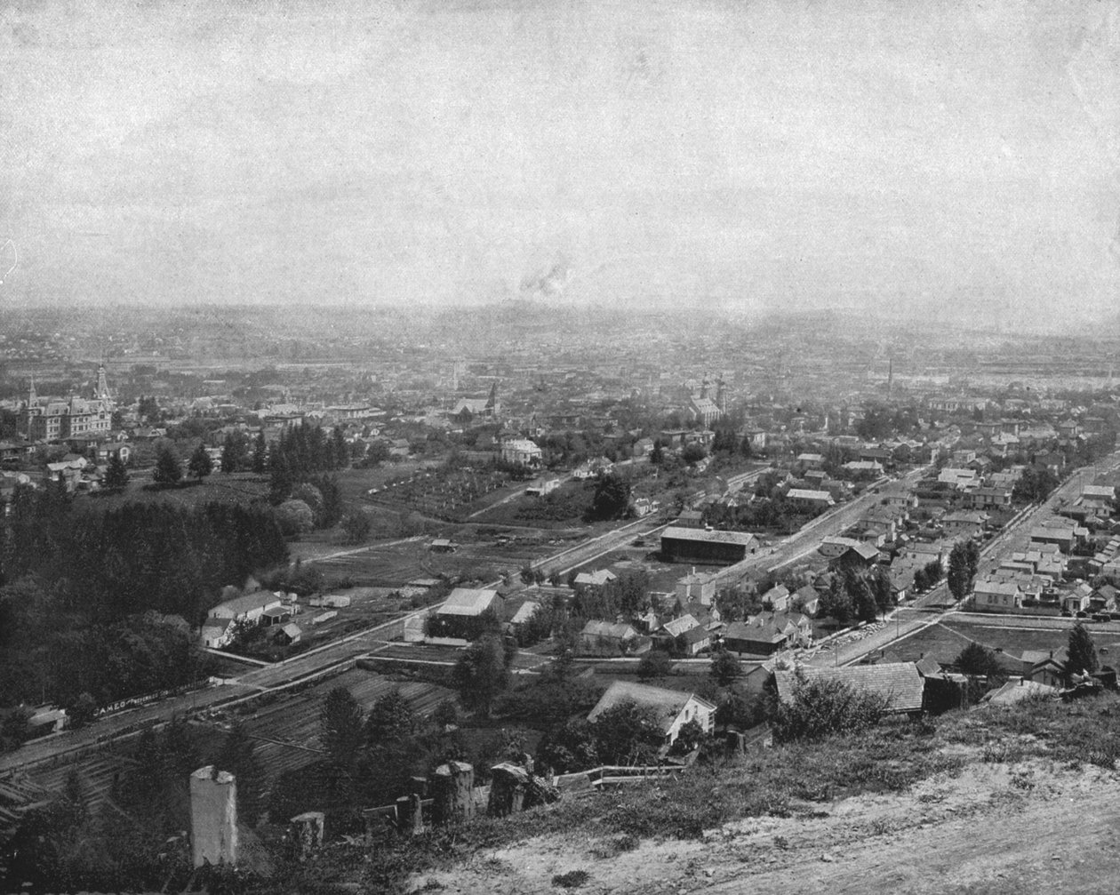 美国俄勒冈州波特兰市，摄于c1900年。 作者 不明