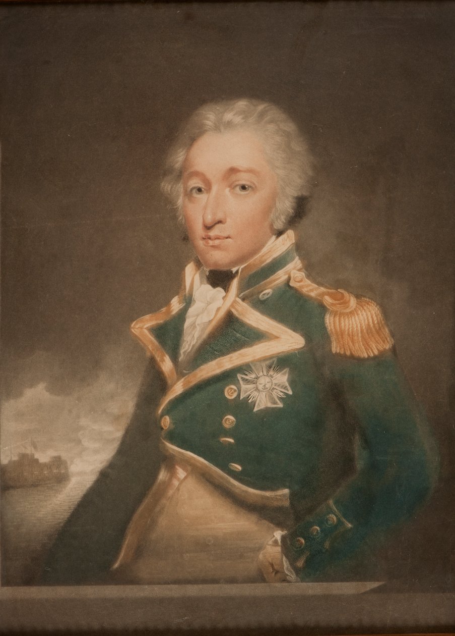威廉•西德尼史密斯海军上将的肖像1764-1840。 作者 不明