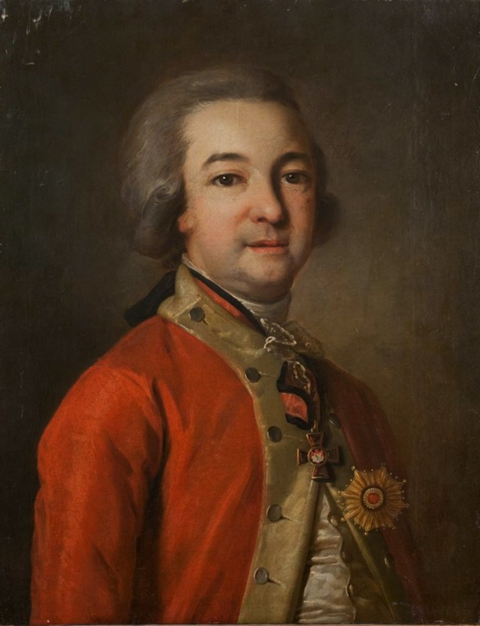 亚历山大·赫拉波维斯基（Alexander Khrapovitsky）的肖像1749-1801年，参议员和作家，十八世纪下半叶。 作者 不明