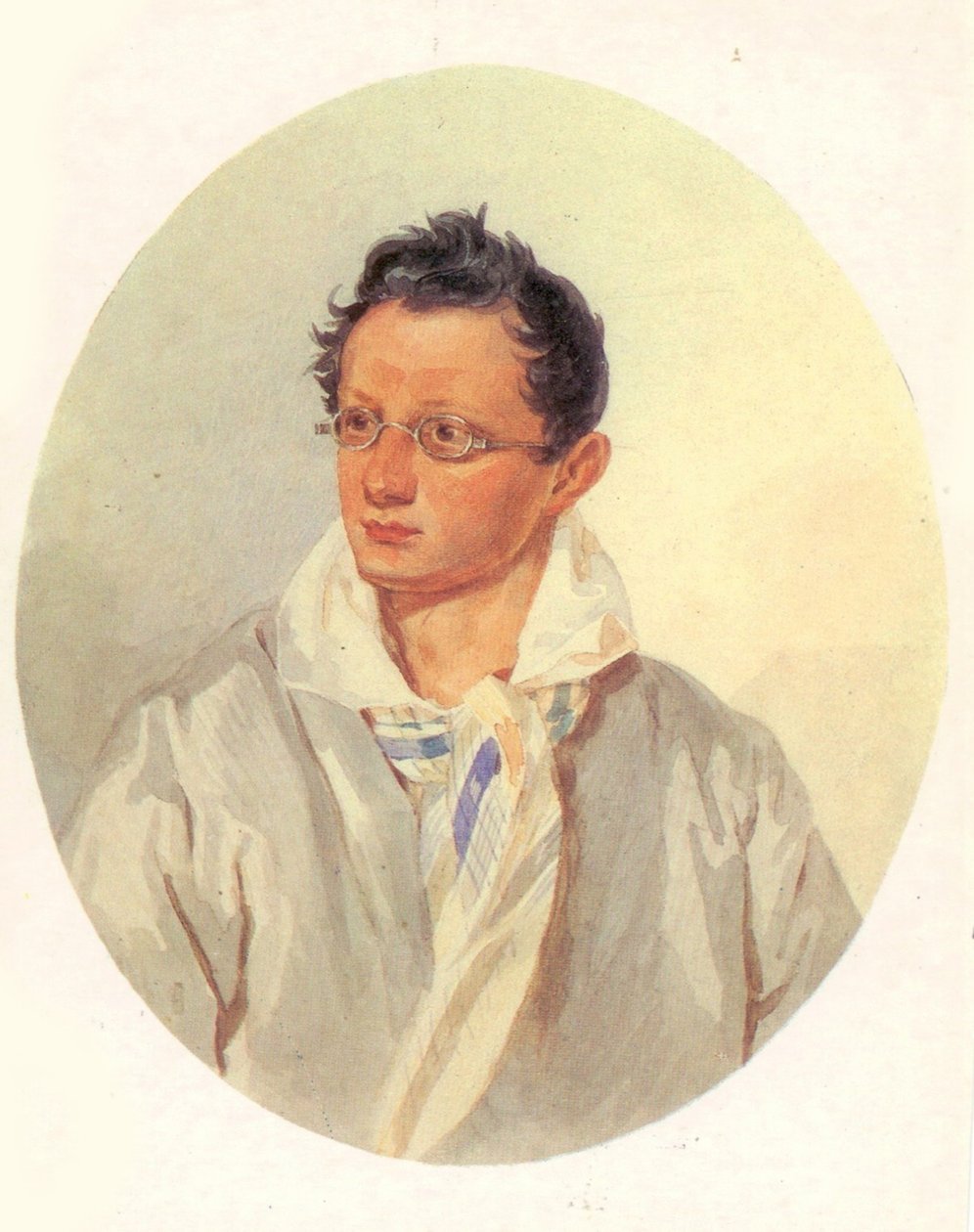 亚历山大·尼古拉耶维奇·拉耶夫斯基的肖像1795-1868，1820年代 作者 不明