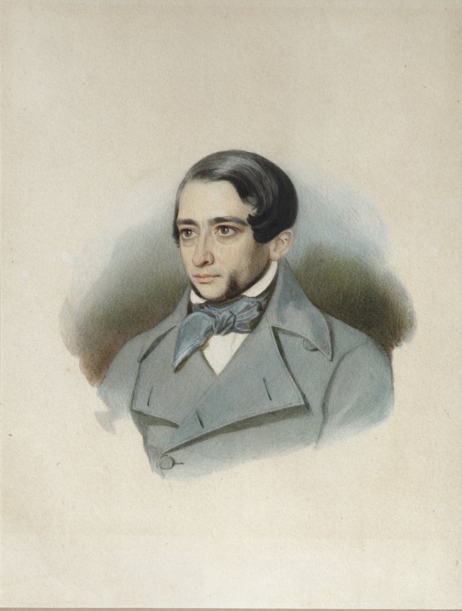 1840年代初期Andrey Alexandrovich Krayevsky的肖像1810-1889 作者 不明