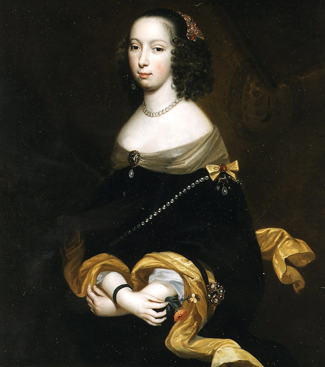 安妮-德-克罗伊1564-1635年的肖像，阿尔肖特公爵夫人，1633年。 作者 不明