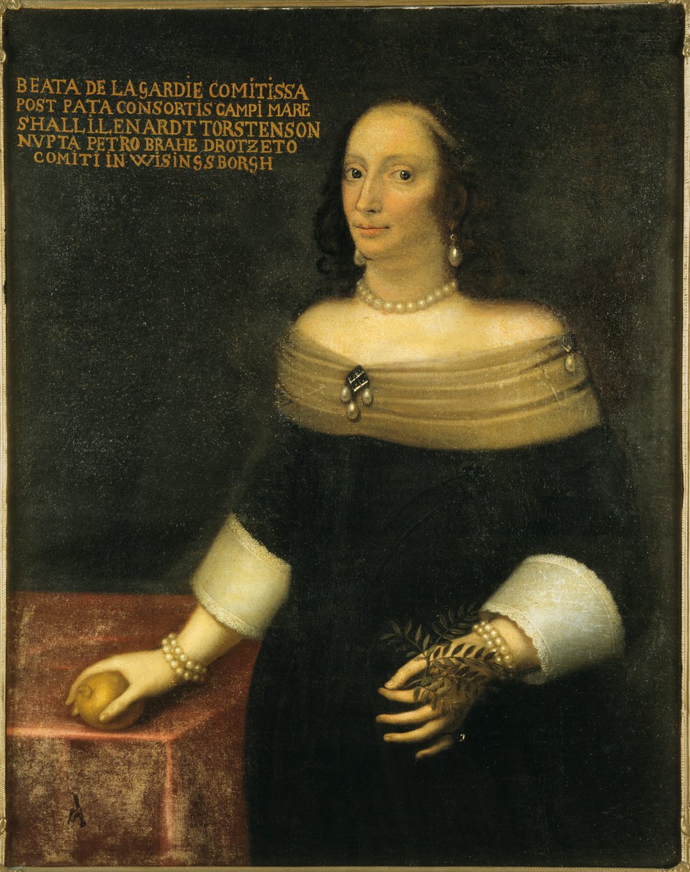 Beata De la Gardie肖像1612-1680，c。 1653。 作者 不明