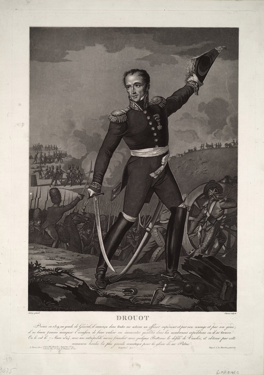 伯爵将军肖像安托万·德鲁（Antoine Drouot）1774-1847，约1825年 作者 不明