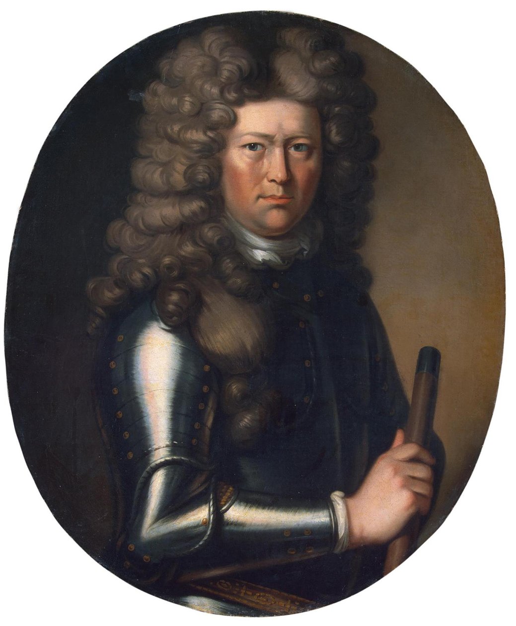 康奈留斯·克鲁斯的肖像1655-1727，俄国帝国海军上将，海军上将 作者 不明