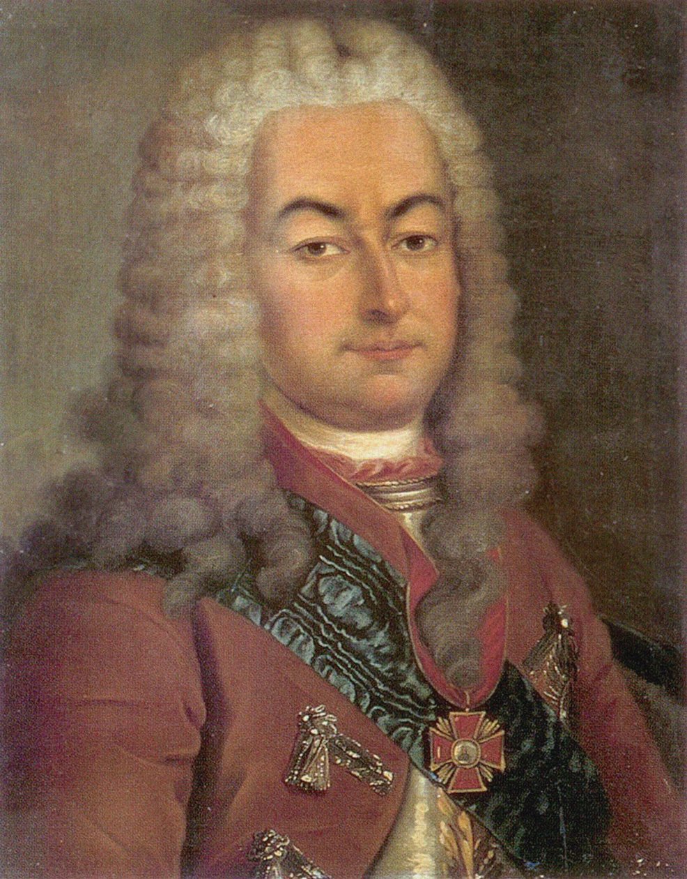 Semyon Andreyevich Saltykov伯爵的肖像1672-1742，18世纪 作者 不明