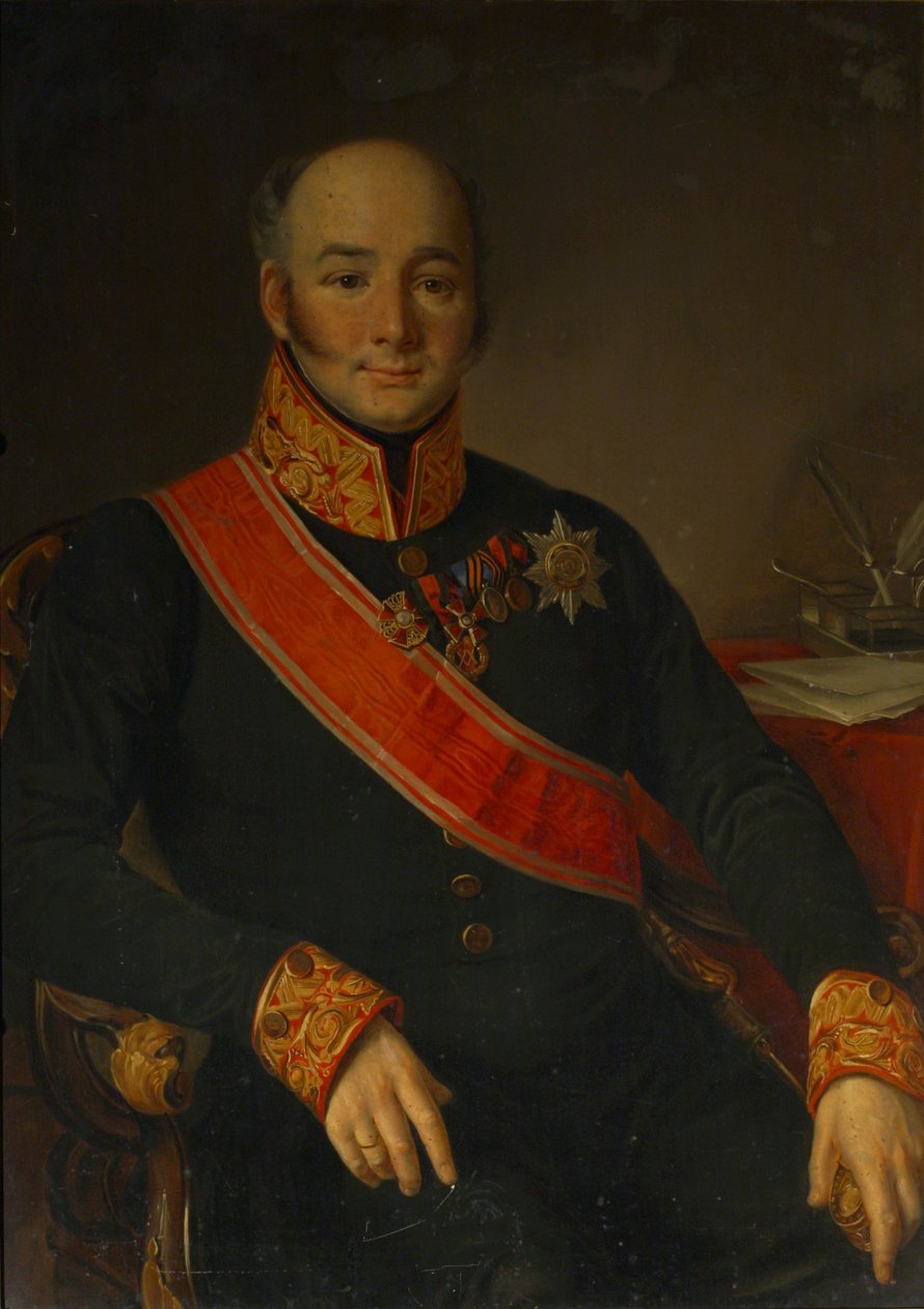瓦西里·奥尔苏菲夫伯爵的肖像1796-1858，1830-1840s 作者 不明