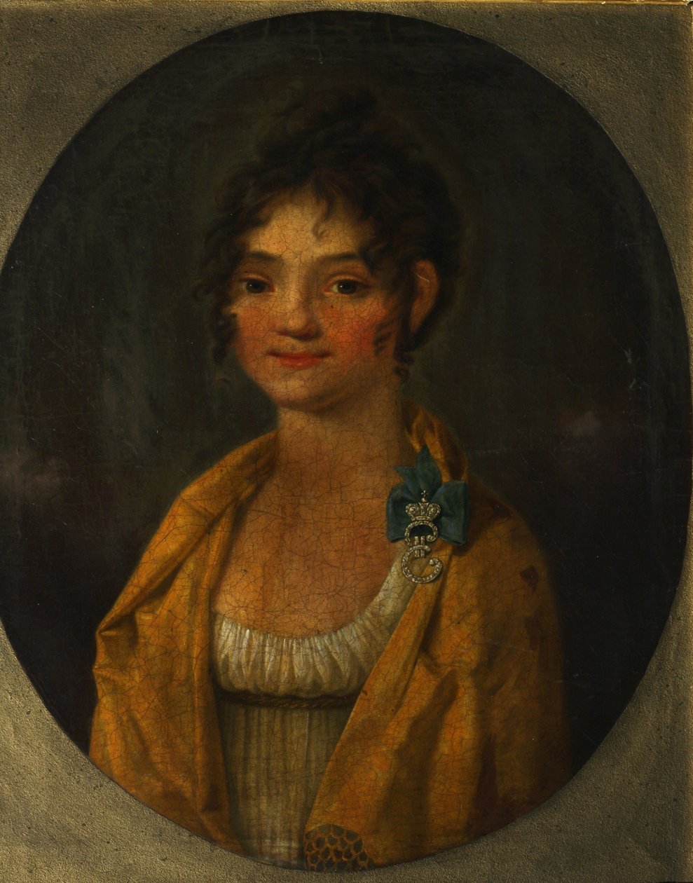 Chesma伯爵夫人安娜·阿列克谢耶夫娜·奥尔洛娃的肖像1785-1848年，c。 1805-1810年 作者 不明
